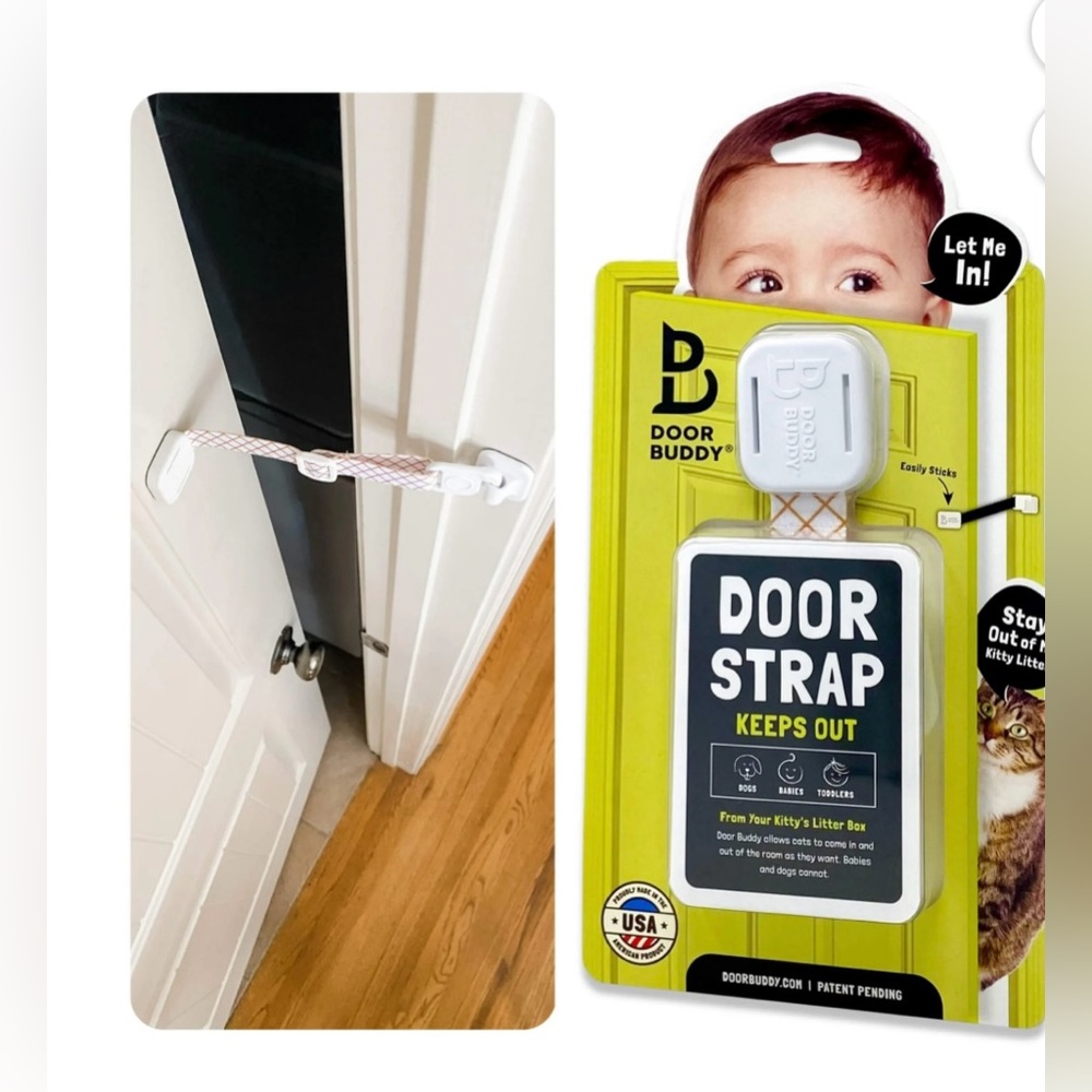 Door Strap - childproofing for people with cats- NWT
